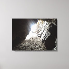 Licht in Maghera Caves Irland Leinwanddruck