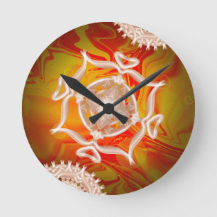 Licht in meinem Herzen Runde Wanduhr