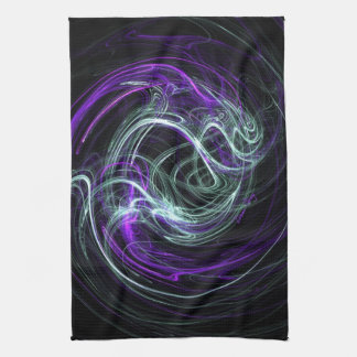 Licht innen - Veilchen-u. Indigo-Wirbel Handtuch