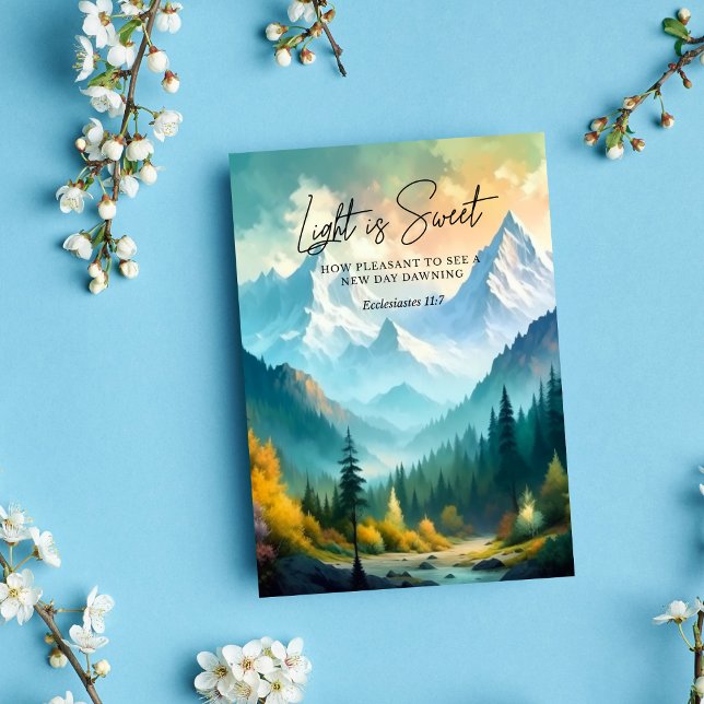 Licht ist süße Ekclesiastes 11:7 Karte (Von Creator hochgeladen)