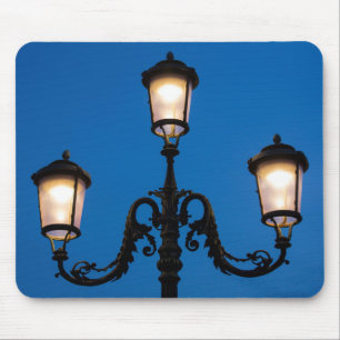 Licht Lampe in der Nacht, Venedig Mousepad