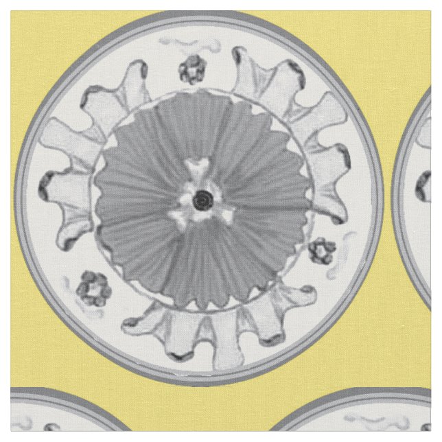 Licht Leidenschaft florale Medallion Illuminating  Stoff (Nahaufnahme)