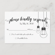 Licht meiner Lebenshochzeit RSVP-Karte
