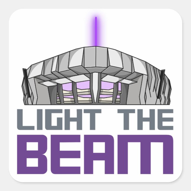 Licht - Sacramento Basketball Quadratischer Aufkleber (Vorderseite)