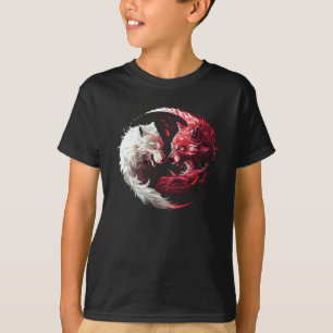Licht Schatten Wolf Geist Tier Fantasy T-Shirt