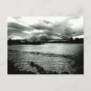 Licht über dem Hafen Postkarte