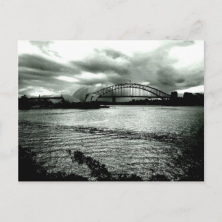 Licht über dem Hafen Postkarte