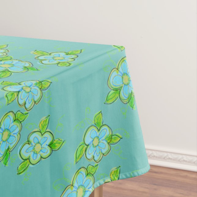 Licht und Blau Tischdecke (Beispiel)