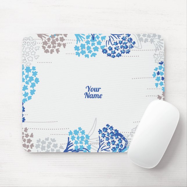 Licht und Luft-Hydrangea-Muster Mousepad (Mit Mouse)