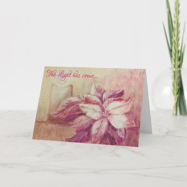 Licht und Stille Weihnachtskarte Karte (Vorderseite)