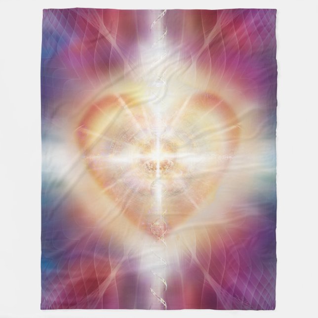 Licht V076 in Schatten 45 Fleecedecke (Vorderseite)