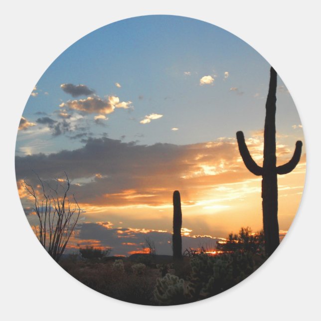 Licht verblasst in einer Blaze Runder Aufkleber (Vorderseite)