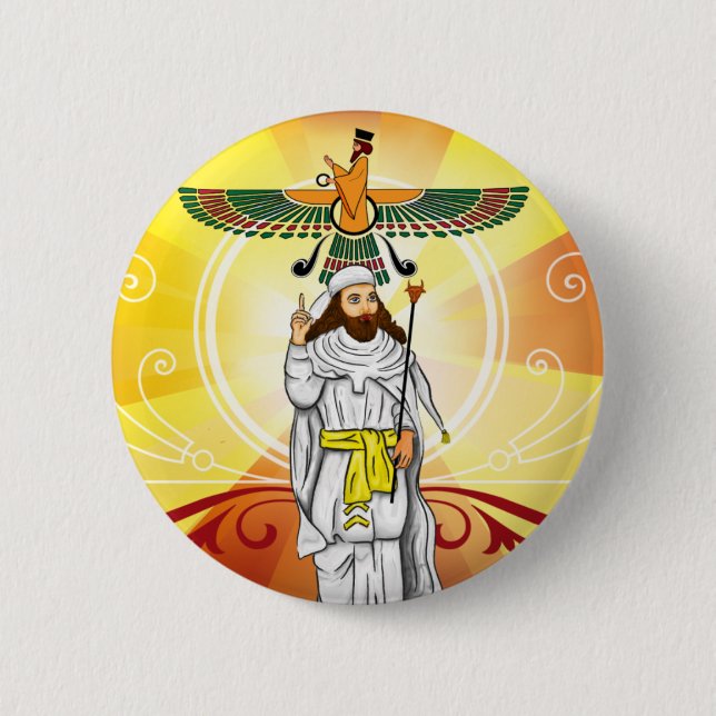 Licht von Ahura Mazda Button (Vorderseite)