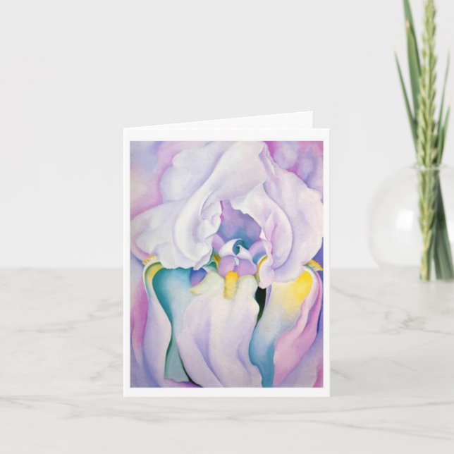 Licht von Iris durch Georgia O'Keeffe, Karte (Vorderseite)