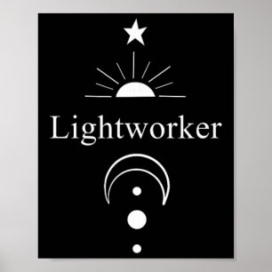 Lichtarbeiter Reiki Energieheilung New Age Meditat Poster