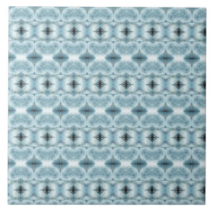 Lichtblau-geometrisches Design Fliese