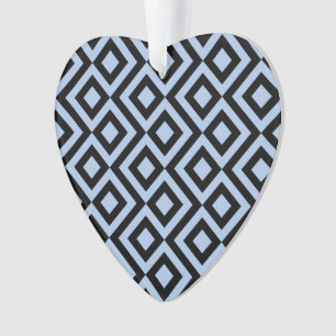 Lichtblau und schwarz ornament