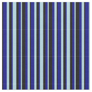 Lichtblaue, blaue und schwarze Streifen Stoff