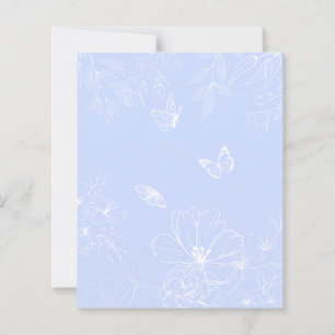 Lichtblaue Blumenmuster, floral, Minimalistisch