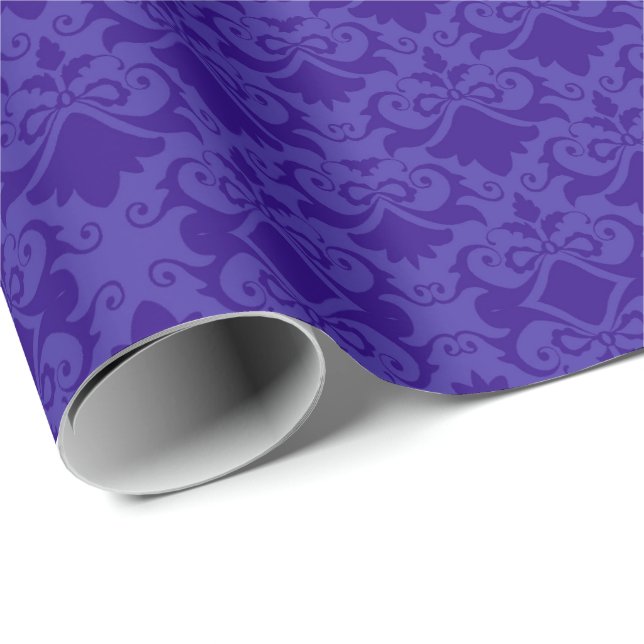 Lichtblaue Damaskus-Fehler Geschenkpapier (Rolleneckpunkt)