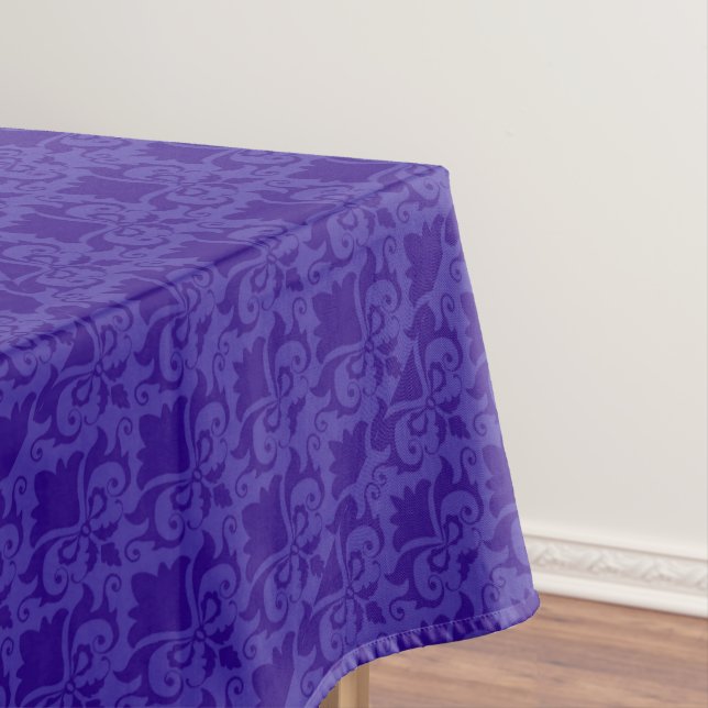 Lichtblaue Damaskus-Fehler Tischdecke (Beispiel)