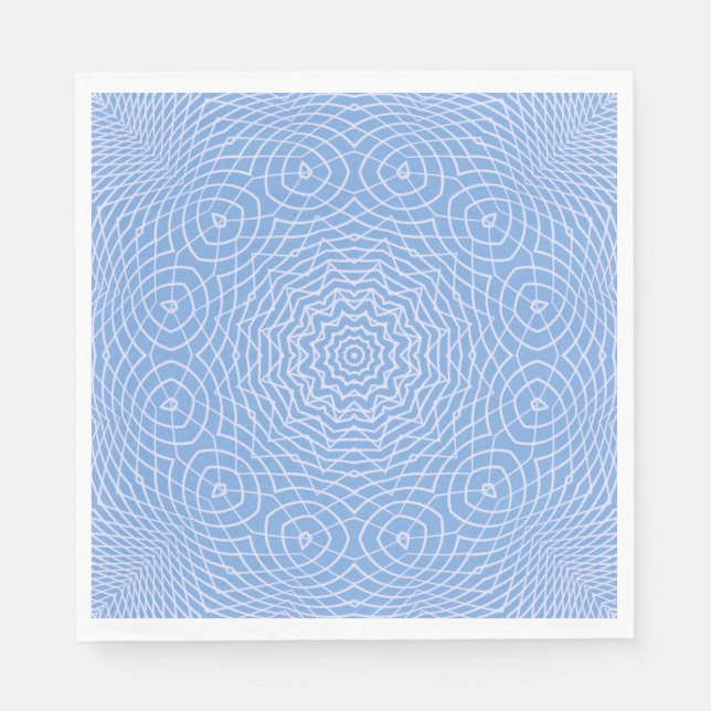 Lichtblaue Imitate Tulle Design Serviette (Vorderseite)