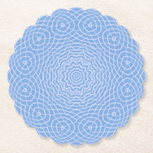 Lichtblaue Imitate Tulle Design Untersetzer