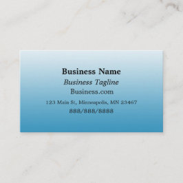 Lichtblauer Glanz und schlichtes, einfaches Geschä Visitenkarte