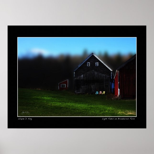 Lichtblicke auf Broadacres-Landschaftsbild-Plakat Poster (Vorne)