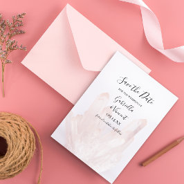 Lichtblütige rosa Kristalle Hochzeitsszenarien spe Save The Date