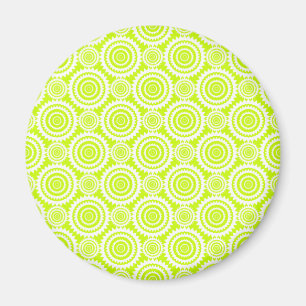 Lichtbogenfarbenes geometrisches Muster Magnet