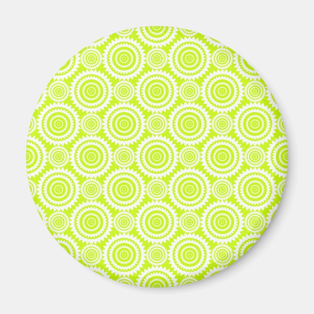 Lichtbogenfarbenes geometrisches Muster Magnet (Vorne)