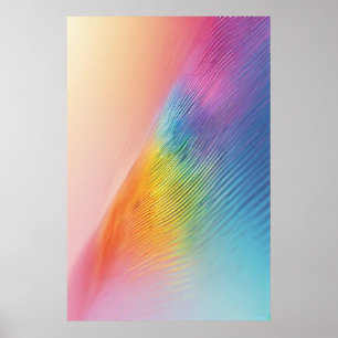 Lichtbogenfluss: Eine Abstrakte Pastelwelle Poster