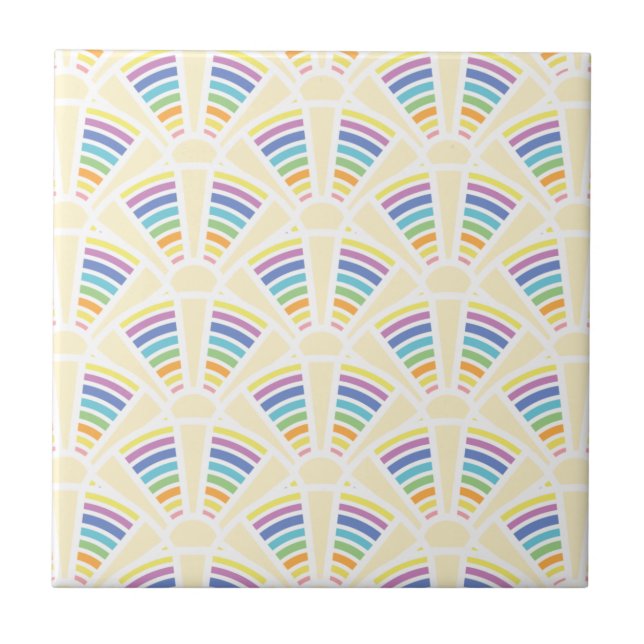 Lichtbogenkacheln Fliese (Vorderseite)