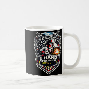 Lichtbogenmodus aktiviert E-Hand-Schweißspezialist Kaffeetasse