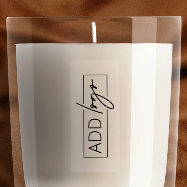 Lichtdurchlässige Logo-Produktkennzeichnung dünne  Aufkleber (transluscent rectangle logo label)