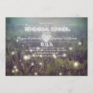 Lichteffekte zum Abendessen in rustikaler Probe Einladung
