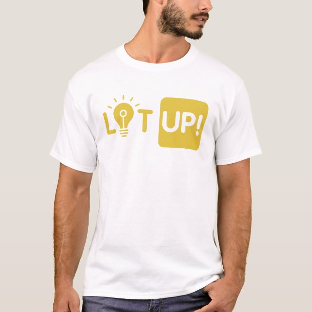 Lichten Sie den männlichen T - Shirt auf (Vorderseite)