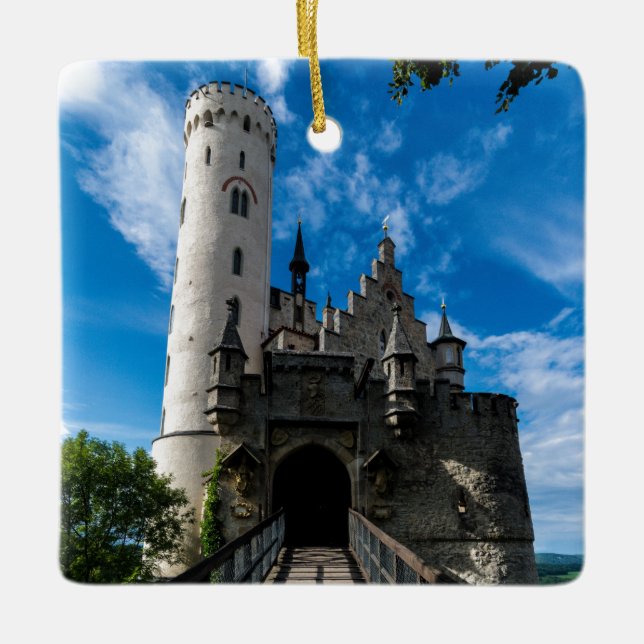 Lichtenstein-Schloss - Baden-wurttemberg Keramikornament (Vorderseite)