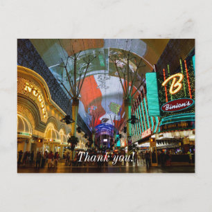 Lichter der Straße Fremont Postkarte