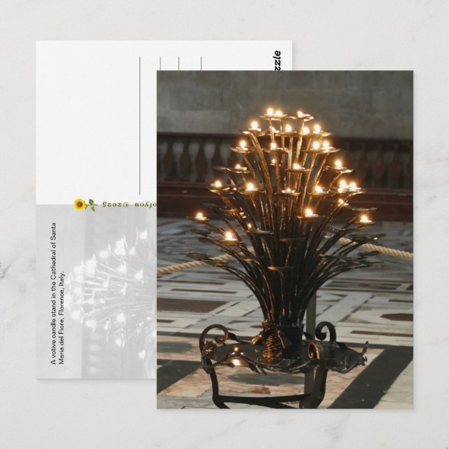 Lichter des Glaubens, Florenz, Italien - Postkarte (Vorne/Hinten)