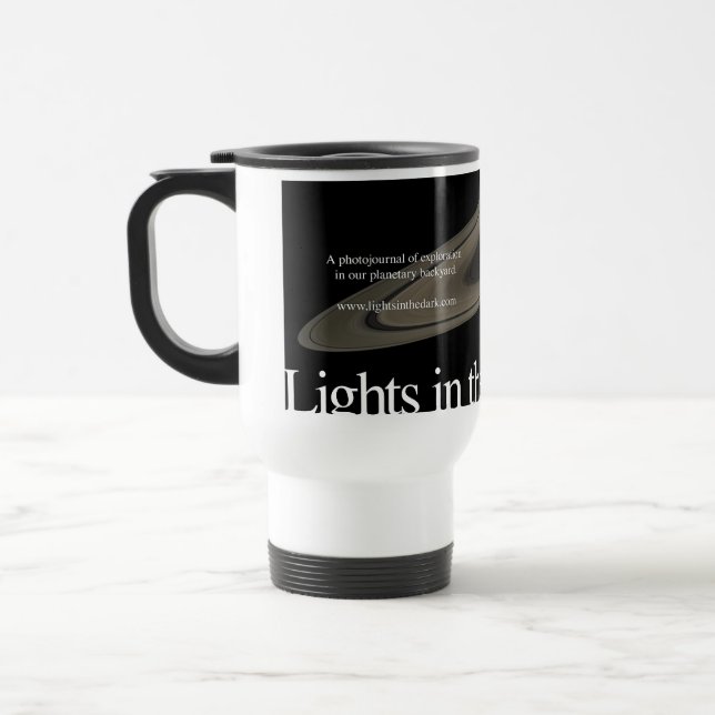 Lichter in der dunklen Reise-Tasse Reisebecher (Links)