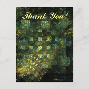 Lichter in der Stadt Vielen Dank Postkarte