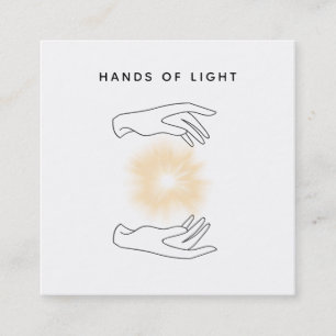 Lichter Reiki der *~* Handball-Energie-  Heilen Quadratische Visitenkarte
