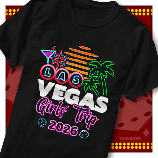 Lichter Reise Party in Las Vegas Mädchen Reise 202 T-Shirt
