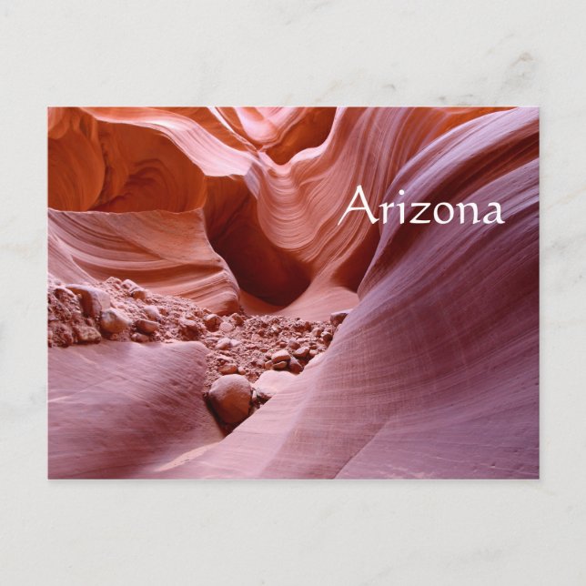 Lichter und Felsen im Canyon, Arizona Postkarte (Vorderseite)