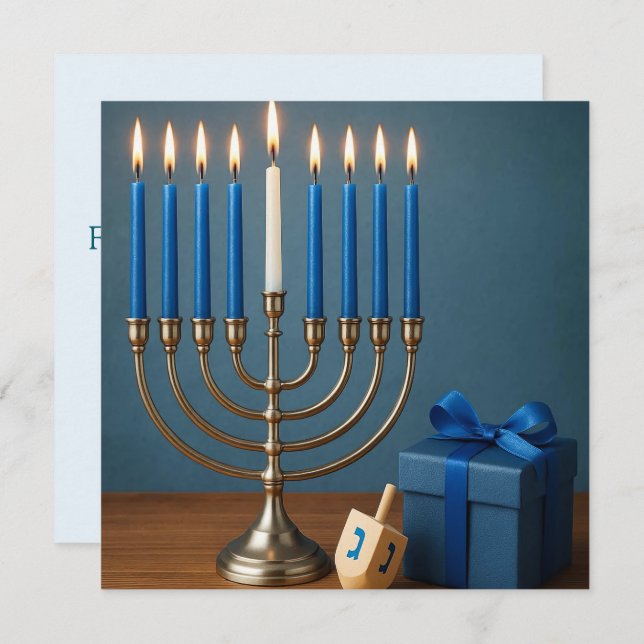 Lichter- und Freudenfest Einladung (Vorne/Hinten)