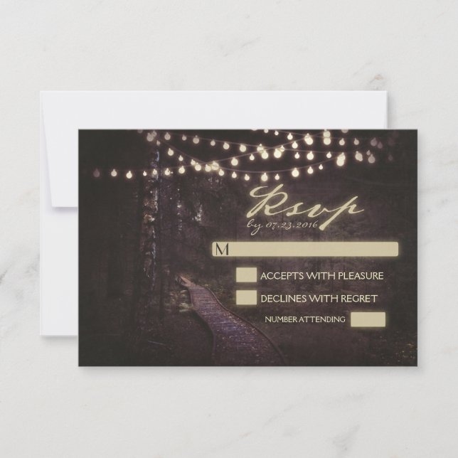 Lichtereihm-Baum-Hochzeit RSVP (Vorderseite)