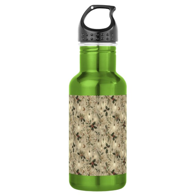 Lichterfee, Wald hell Edelstahlflasche (Vorderseite)