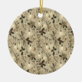 Lichterfee, Wald hell Keramik Ornament
